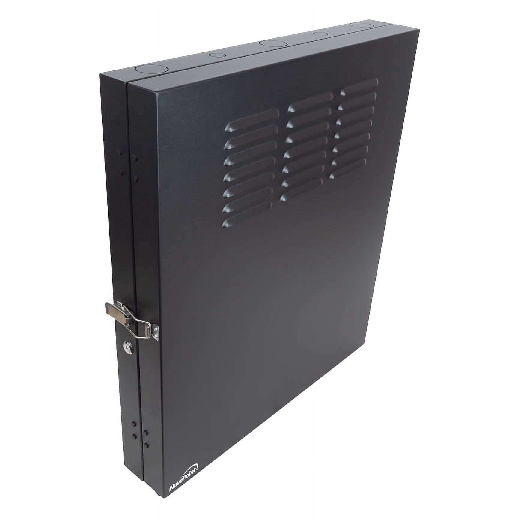 NavePoint 2U Vertical Wall Mount Enclosure for 19" Networking Equipment, Servers, Switch and Patch Panels, Low Profile, 20" Depths, Max Weight Capacity 150 Lbs - image 1 of 6