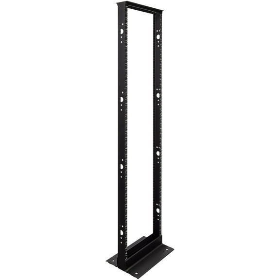NavePoint 45U 2 Post Open Frame Server Rack for 19 Inch Equipment, AV, Networking, Data & IT Devices, 2-Post Rack 45U 881lbs Weight Capacity, Black