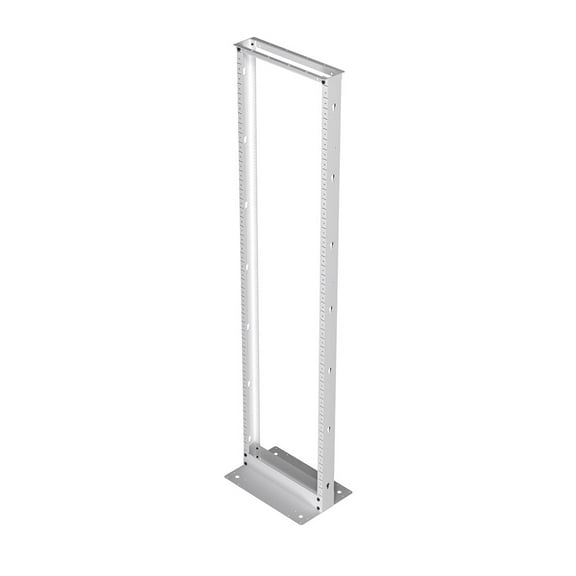 NavePoint 45U 2 Post Rack Open Frame Server Rack for 19 Inch Equipment, AV, Networking, Data & IT Devices, 2-Post Rack 45U 661lbs Weight Capacity, White