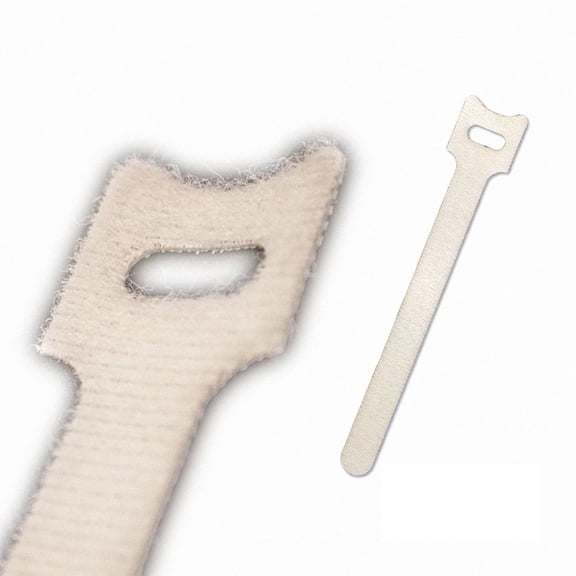 NavePoint 6 Inch Hook and Loop Reusable Strap Cable Cord Wire Ties 100 Pack White