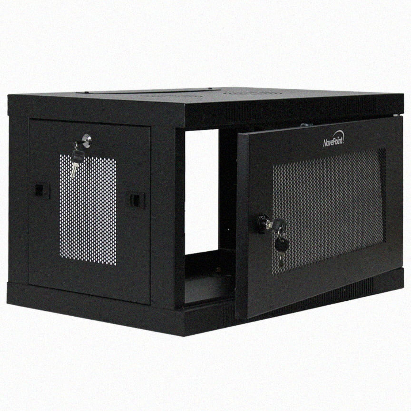 NavePoint 6U Server Cabinet Wall Mount Rack Enclosure with Perforated ...