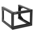 thumbnail image 1 of NavePoint 6U Server Rack with Swing Gate - 6U Wall Mount Rack for 19 Inch IT Equipment Open Frame Rack – Network Rack Wall Mount for AV & Server Equipment 24” Deep 6U Rack, Black, 1 of 6