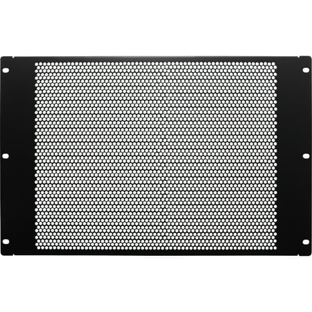 NavePoint 7U Blanking Panel, Perforated, Flanged, 19 inch Wide Network Server Rack or Server Cabinet, Filler Panel, Steel, Hardware Included