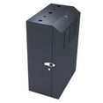 thumbnail image 1 of NavePoint 8U Vertical Server Rack Enclosure, Low Profile, 27.5" Deep, Max Weight Capacity 132lbs - 8U Network Cabinet Vertical Wall Mount, Perforated, Black, 1 of 4