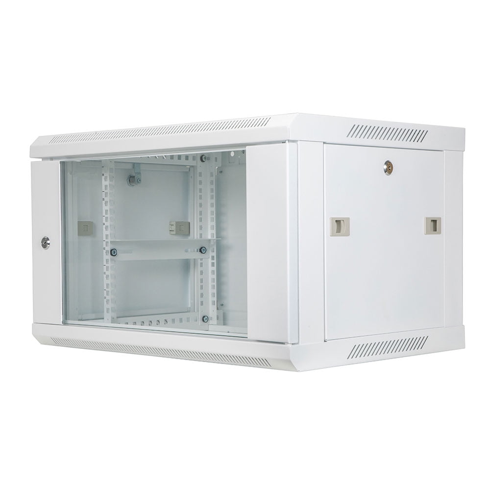 NavePoint 9U Network Cabinet with Glass Door – 9U Wall Mount Server ...