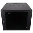 thumbnail image 1 of NavePoint 9U Server Cabinet Wall Mount Rack Enclosure Includes 2 Fans, Locking Glass Door, Removable Side Panels – 9U Network Cabinet 23.6” Deep, 19 Inch Server Rack for IT and A/V Equipment, 1 of 6