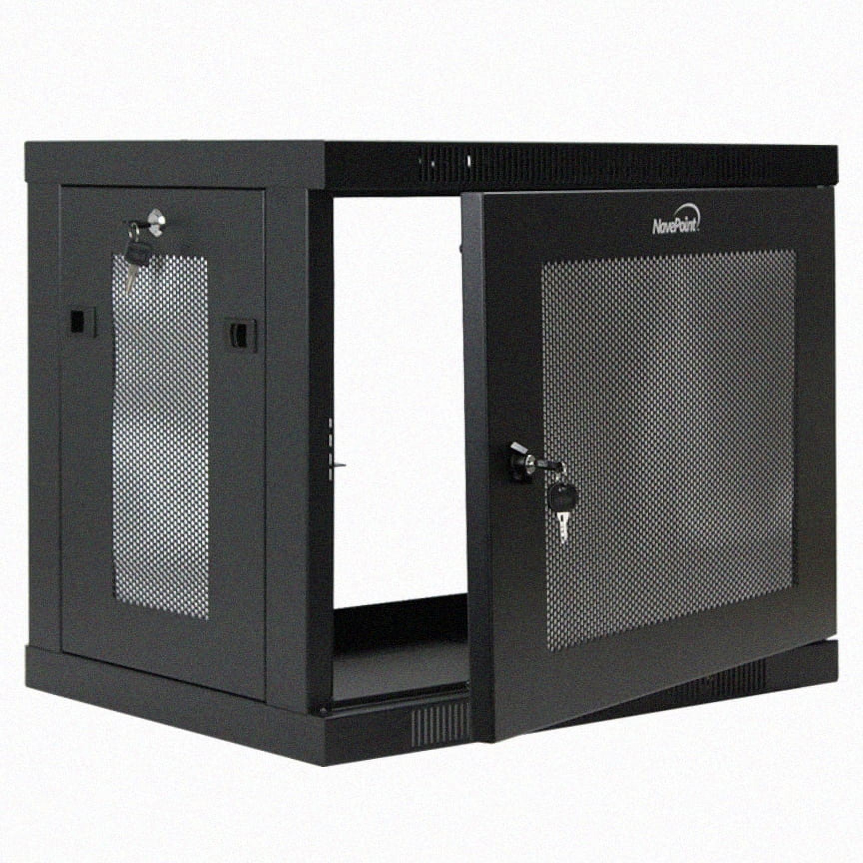 NavePoint 9U Server Cabinet Wall Mount Rack Enclosure with Perforated ...