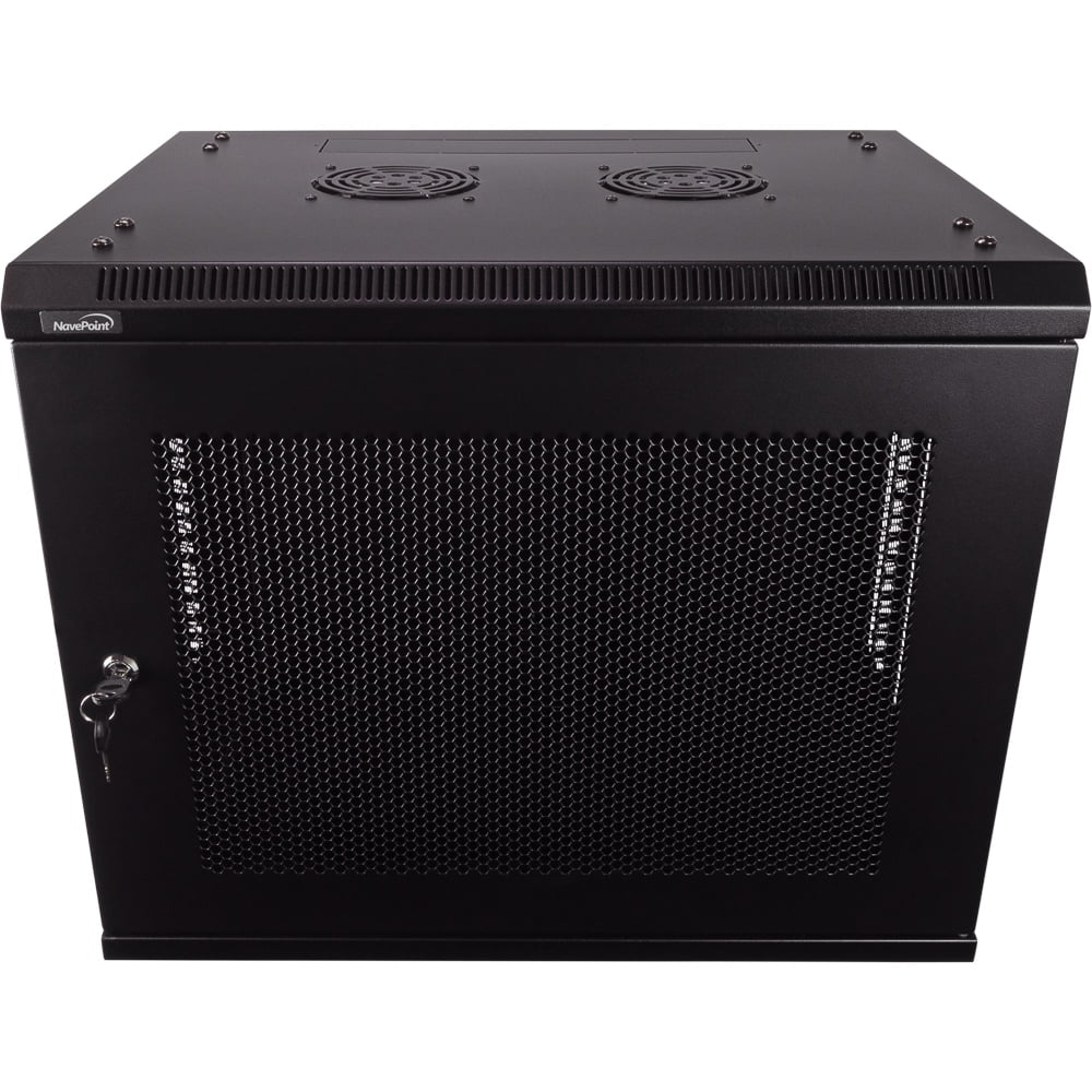 NavePoint 9U Server Rack Enclosure - 17.7” Deep, 9U Wall Mount Network ...