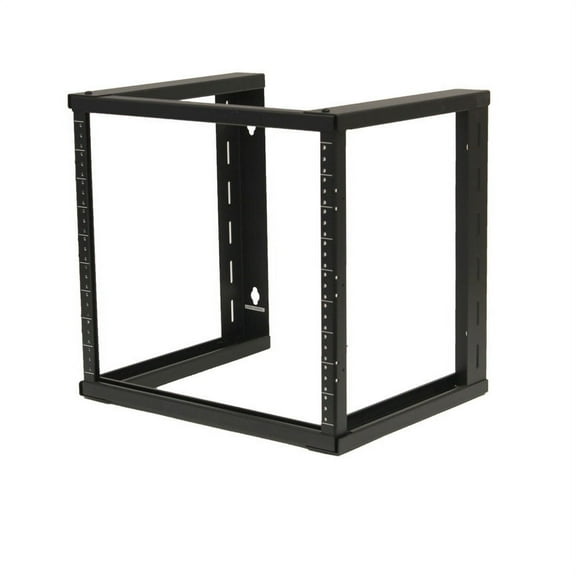 NavePoint 9U Wall Mount Rack - 9U Server Rack for 19 Inch IT Equipment Open Frame Rack 9U Network Rack for AV & Server Equipment 16 Deep 9U Rack, Black