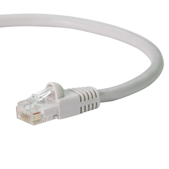 NavePoint CAT5e UTP Ethernet Network RJ45 Snagless Patch Cable 7 Ft, Gray