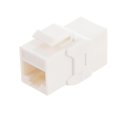 thumbnail image 1 of NavePoint CAT6A UTP Inline Keystone Coupler, 10 pack, White, 1 of 5