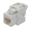 thumbnail image 1 of NavePoint CAT6A Unshielded Toolless Keystone Jack 10 pack, White, 1 of 5