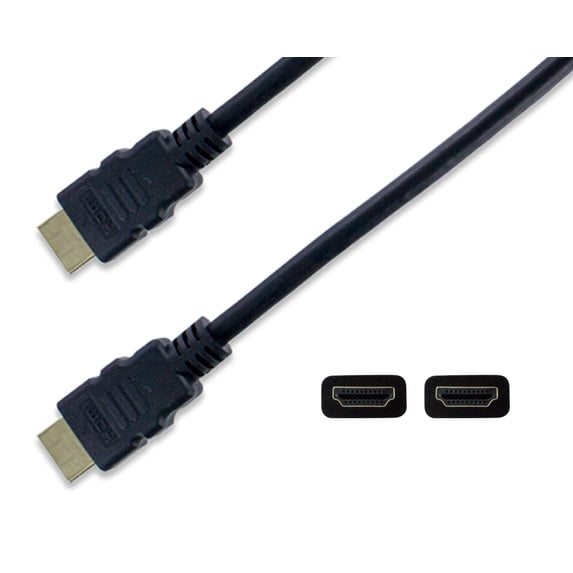 NavePoint HDMI 1.4 Male to Male Cable Black 15 Ft Black