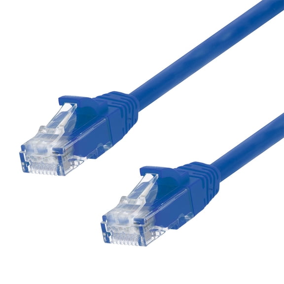 NavePoint Patch Cable, CAT6, UTP, 24AWG/7*0.18 MM, 0.5 Ft, 10 pack, Blue