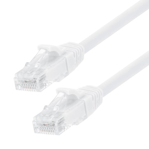 NavePoint Patch Cable, CAT6, UTP, 24AWG/7*0.18 MM, 5 Ft,  10 pack, White