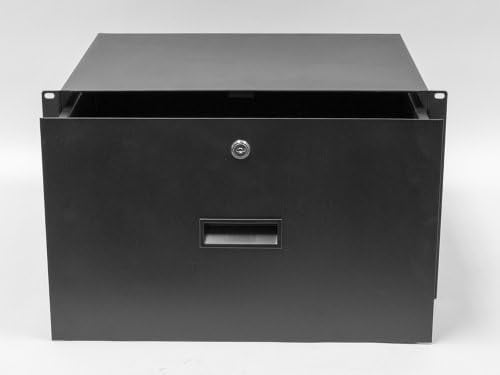 NavePoint Rack Mount Drawer for 19-Inch Server Cabinet Or DJ with Lock ...