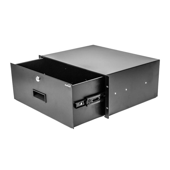 NavePoint Server Cabinet Case 19 Inch Rack Mount DJ Locking Lockable Deep Drawer with Key 4U