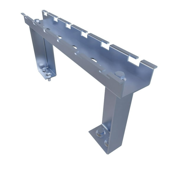 NavePoint Wire Mesh Cable Tray Floor Stand 12in Wide