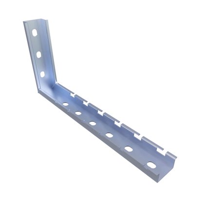 NavePoint Wire Mesh Cable Tray L-Shaped Wall Bracket 15in Wide