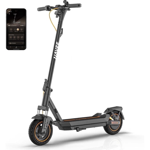 NAVEE GT3 Electric Scooter, 20MPH Top Speed, 31 Miles Max Range, 700W Motor with Dual Suspension, 10" Tires, Foldable for Adults Teens (UL2272)