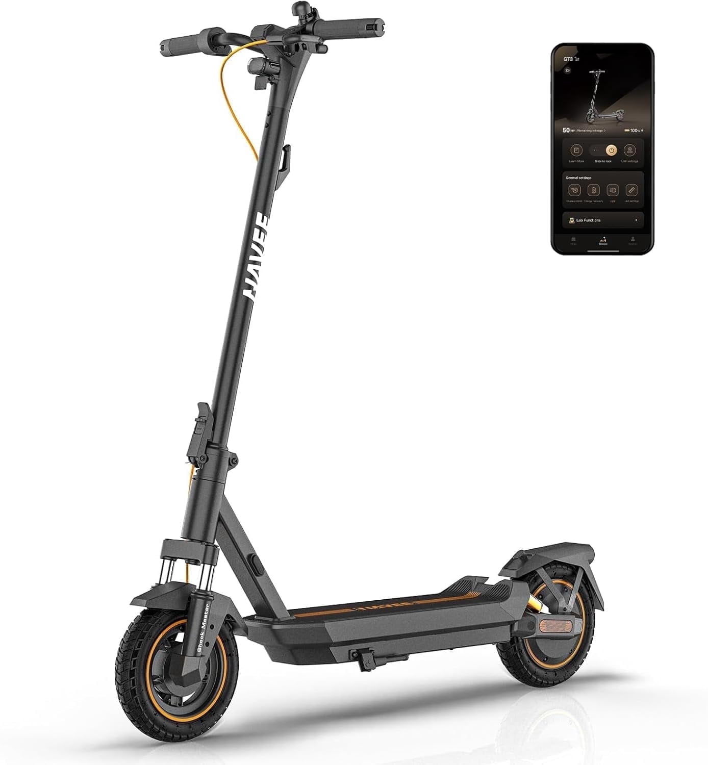 NAVEE, Electric Scooter, GT3 700W/20MPH/31Mi, Foldable Adult