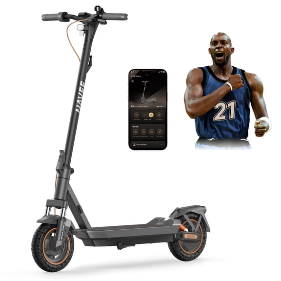 NAVEE GT3 Pro Electric Scooter, 19.9 MPH Top Speed, 37.3 Miles Max Range, 1000W Motor with Dual Suspension, 10" Tires All Terrain, Heavy Duty, Foldable for Adults Teens (UL2272)