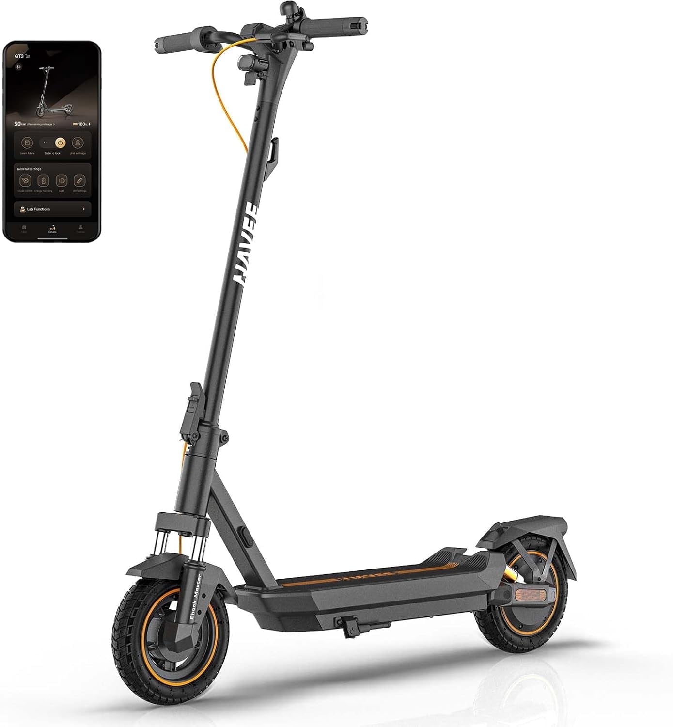 Navee GT3 Pro Electric Scooter,1000W/20MPH/37Mi-Black - Walmart.com