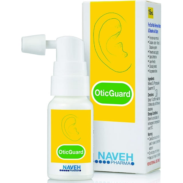 Naveh Pharma Otic Guard 3in1 Ear Pain Relief, Wax Removal & Earache