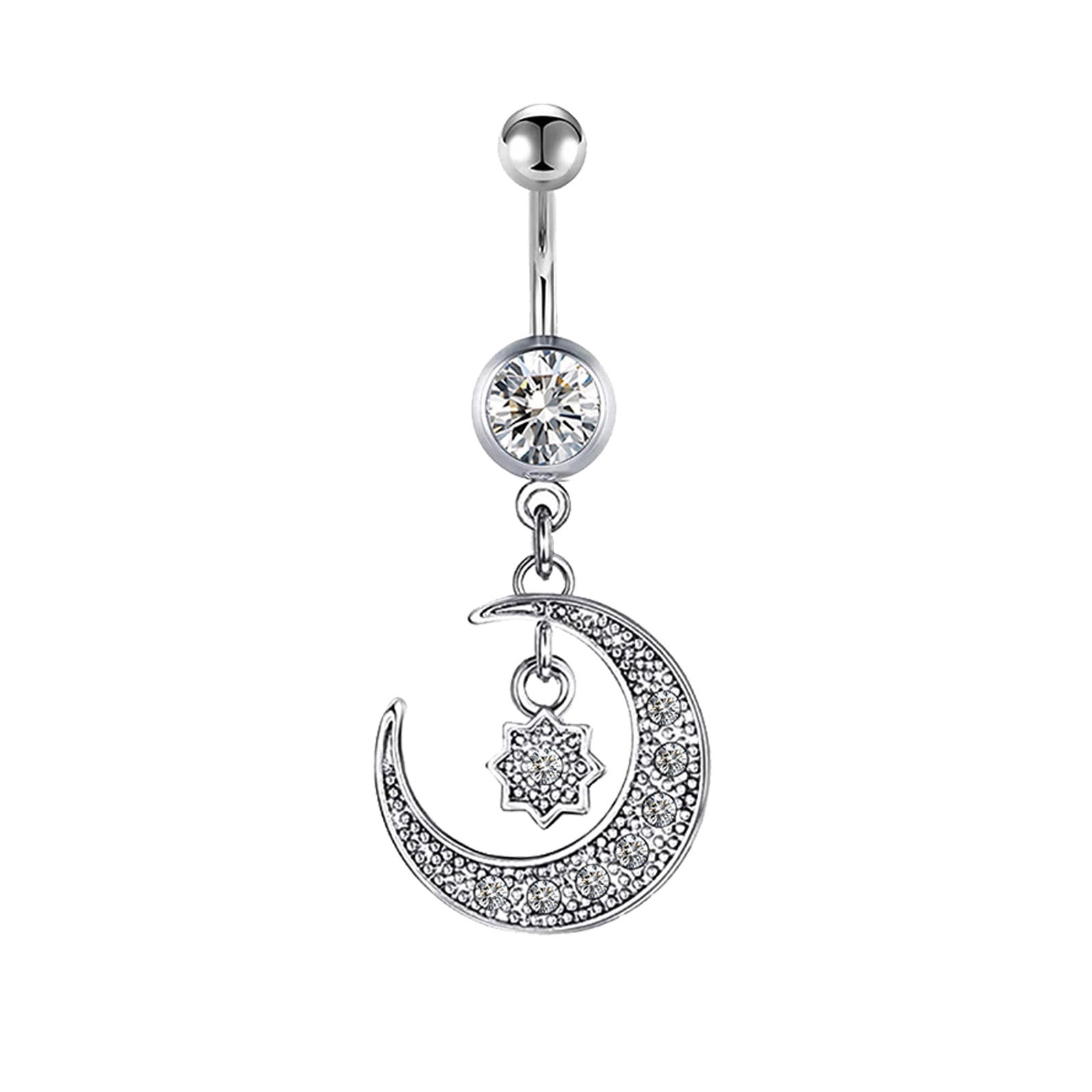 Navel Piercing Jewelry Belly Button Rings Dangle For Women Steel Navel Rings Body Piercing