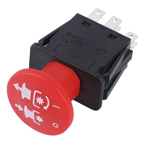 Navellon 10 AMP Clutch PTO Switch 8 Terminals for Dixie Chopper/Hustler, Replaces 4174684 (Red)