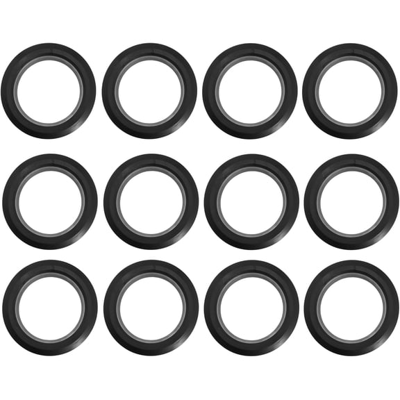 Navellon 12 Pcs 3 Inch Flexible Rubber Tank Sealing Adapter Bulkhead Fitting Compression Fittings for Uniseal PVC Hard Pipe