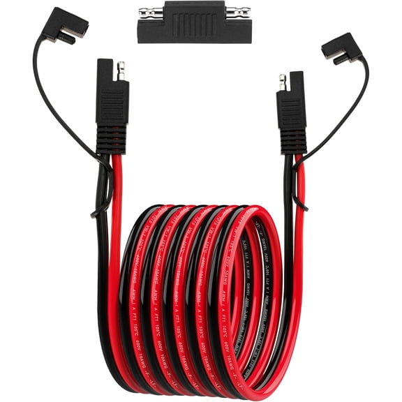 Navellon 12FT 10AWG SAE Quick Disconnect Cable with Polarity Reverse Adapter for Solar Panel RV and Marine