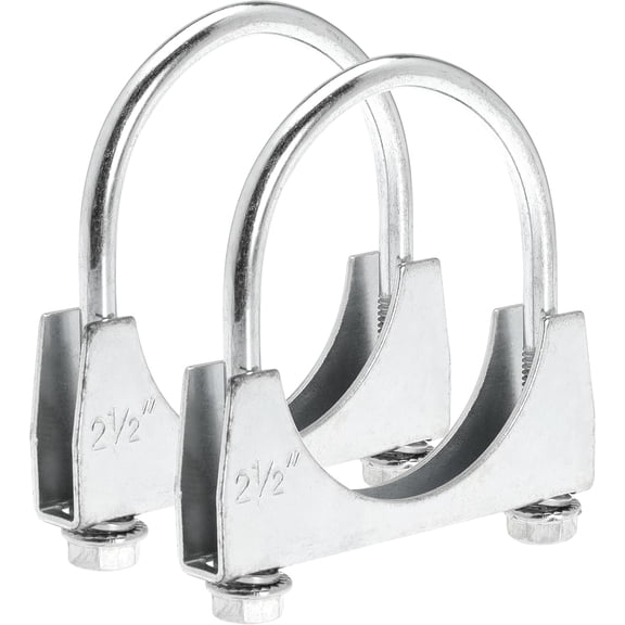 Navellon 2-1/2" U Bolt Exhaust Clamp - 2.5 Inch U-Bolt Muffler Clamps Clip Replacement for RV UTV Tractor Motorcycle System