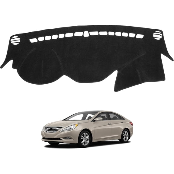 Navellon Dash Cover Mat Compatible with Hyundai Sonata 2011 2012 2013 2014 Dashboard Cover for Pad Custom Car Dashboard Interior Accessories Ornament