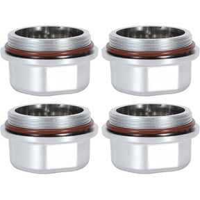 Navellon Hub Dust Caps, Axle Dust Grease Cap with O- Ring for Vortex 48355v, Boat, Nitro, E-Z, for Ranger Replace K71-G01-73, 21-261, 81143, for Marine for Dexter Trailer Hub Wheel, Silver (4)
