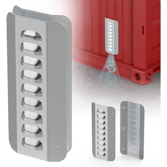 Navellon Shipping Container Air Vent Kit, Galvanized Steel, Cross Flow Ventilation (2 Pack)