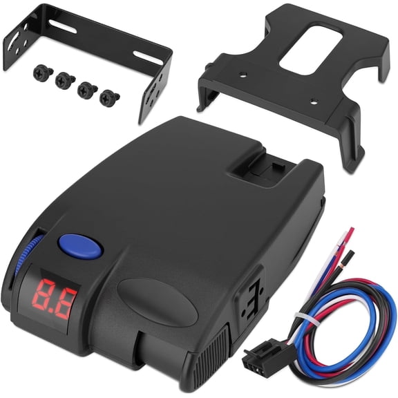 Navellon Trailer Brake Controller with 1-3 Axles Compatible with Ford GM Chevy Dodge RAM Toyota Jeep LED Display, Plug and Play, Replace#90160
