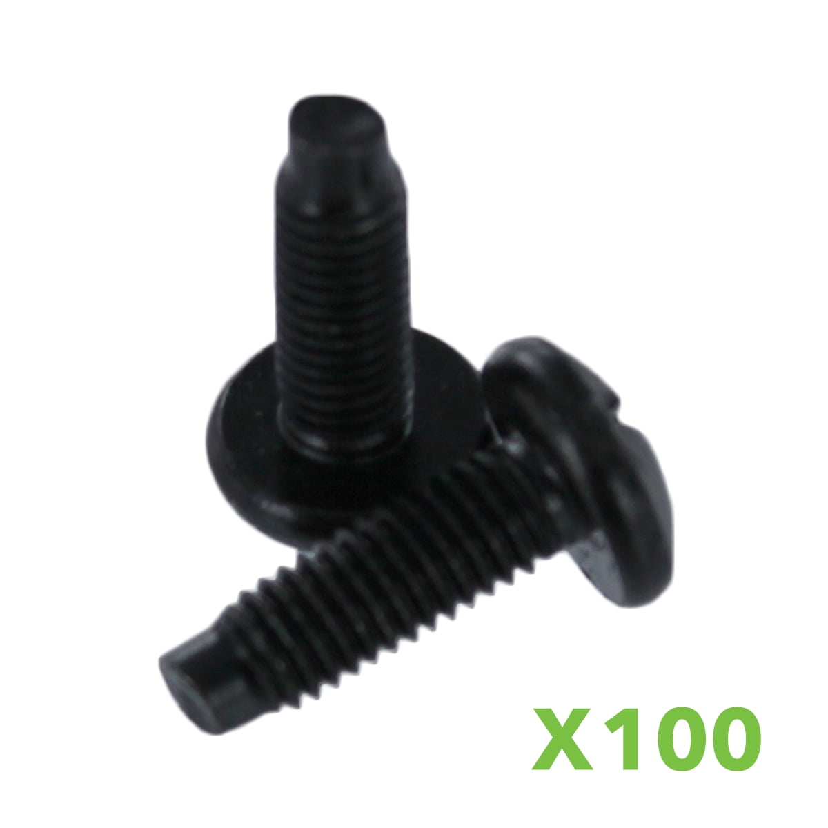 Navepoint 10-32 Pan Phillips Pilot Point Screws For Rack Mount Server Shelves Cabinets 3/8 Inch, Set Of 100