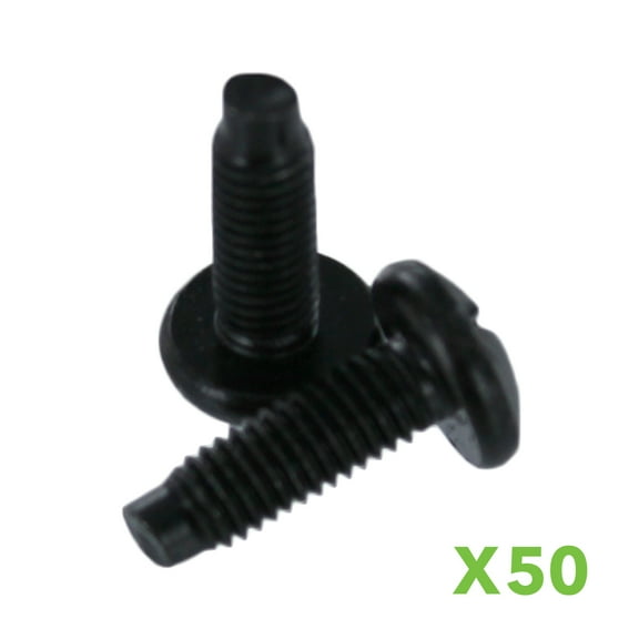 Navepoint 10-32 Pan Phillips Pilot Point Screws For Rack Mount Server Shelves Cabinets 3/8 Inch, Set Of 50