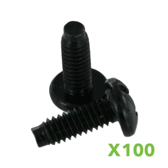 Navepoint 12-24 Pan Phillips Pilot Point Screws For Rack Mount Server Shelves Cabinets 3/8 Inch, Set Of 100
