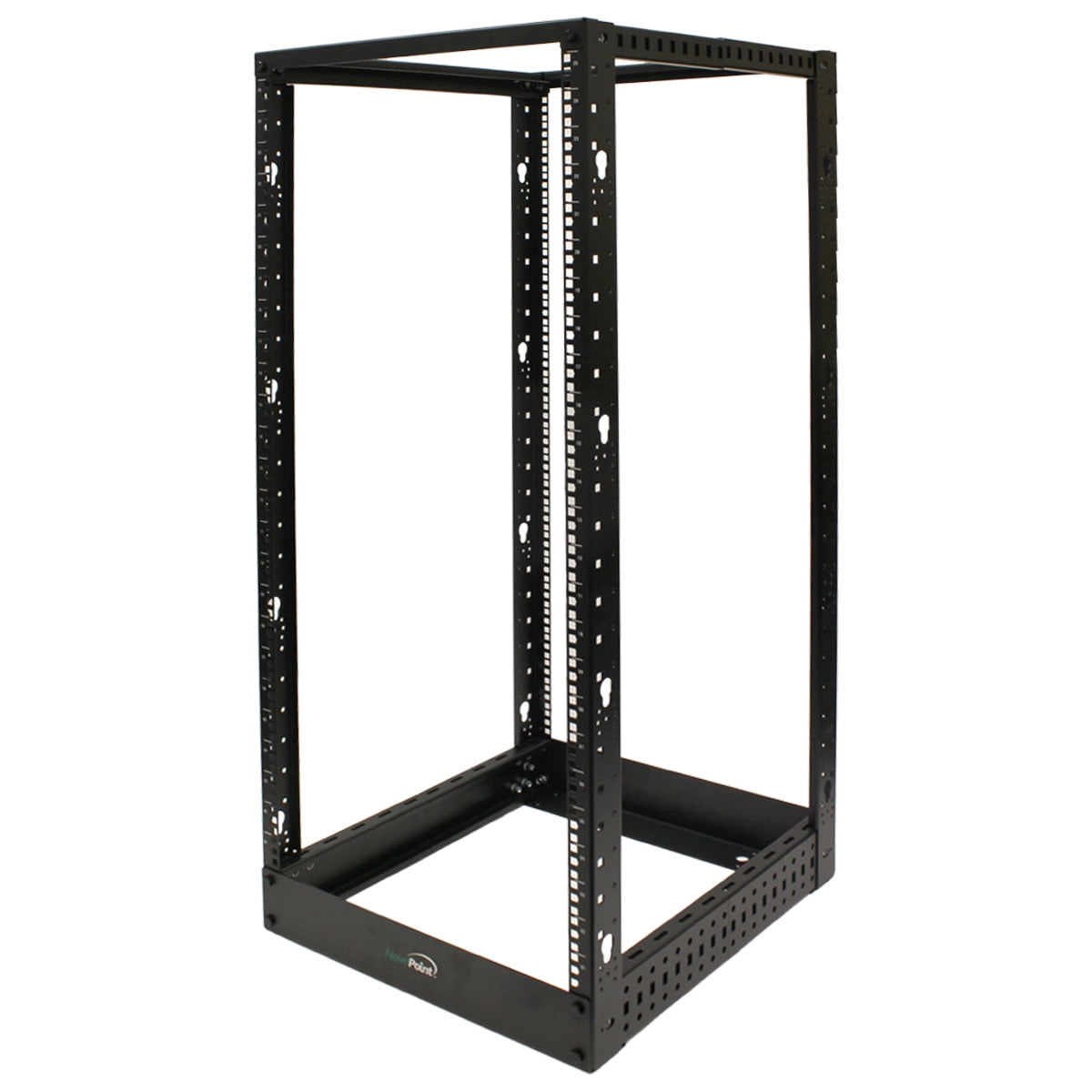 Proffesion Network Rack Navepoint 25U Professional 4-Post IT Open Frame Server Network Relay ...