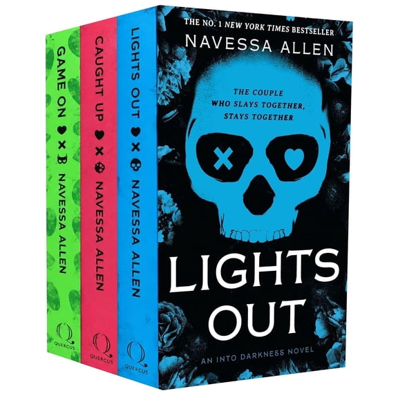 Navessa Allen Into Darkness Series 3 Books Collection Set Lights Out, Caught Up & Game On (Dark Romance Collection)