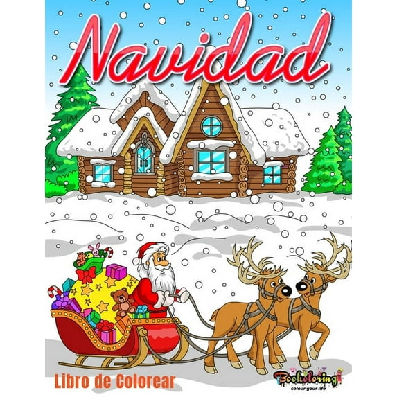 Navidad: Libro de Colorear: Libro para colorear para adultos con 25 hermosos dibujos relacionados con la Navidad.