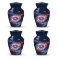 thumbnail image 1 of Navigating The Cosmic Currents, Keepsake Urn, Memorial Small Urns For Human Ashes, Decorative Urn, Cremation Keepsake Funeral Urn For Ashes, Funeral Urn 3''_pack Of 4, 1 of 1