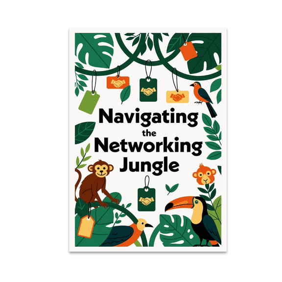 Navigating the Networking Jungle Wall Art - Networking Enthusiast - 13x19 Poster Print