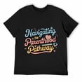 thumbnail image 1 of Navigating the Parenthood Pathway Old Heavy Metal Music 80'S Generation T-Shirt, 1 of 5