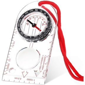 Navigation Compass Orienteering Compass Hiking Compass with Adjustable Declination for Expedition Map Reading, Navigation, Orienteering and Survival (1 Piece)