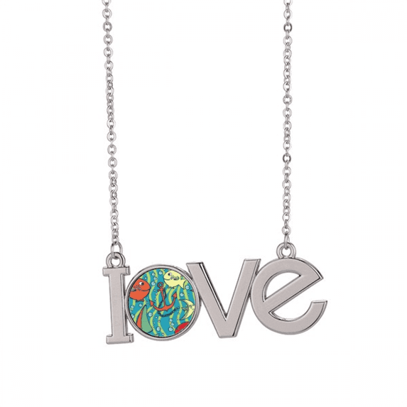 Navigation Fish Boat Colourful Ocean Love Necklace Pendant Charm Jewelry