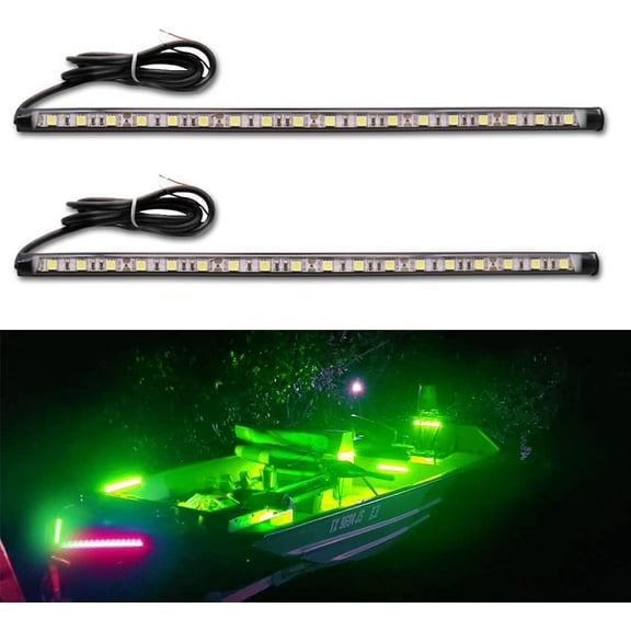 Navigation Lights - LED Bow Lights, Green & Red, Night Fishing, Deck, IP67 Waterproof for Pontoon, Dinghy, Kayak, Jon Boat, Yacht
