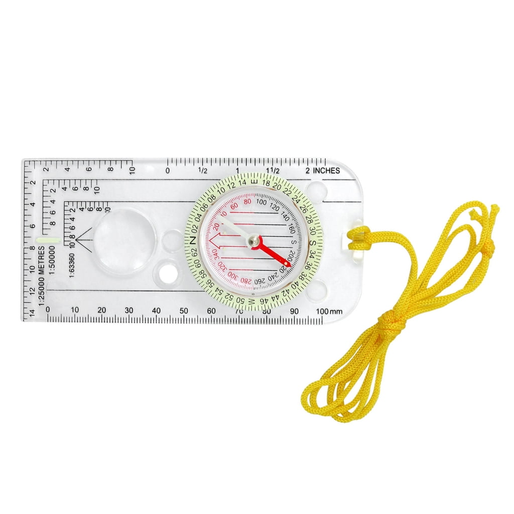 Navigation Magnifier Tool with Lanyard Compasses Map Scale Ruler ...